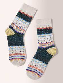 1 Pair Solid Color Versatile Socks, Breathable, Comfortable, Absorbent Short Socks Suitable For Daily Wear, Sports, Office, Casual Style, All Seasons