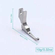 Nuevo estilo de pie prensatela de acero inoxidable, diseñado en color gris plateado, talla grande adecuado para la confección de vestidos de novia y telas con lentejuelas, se puede utilizar para máquinas de coser planas de computadora, accesorios para máquinas de coser Brother y la mayoría de máquinas de coser de barra baja, telas para máquinas de coser y manualidades, cinta para máquinas de coser, recambio de pie prensatela de metal para máquinas de coser, bordado