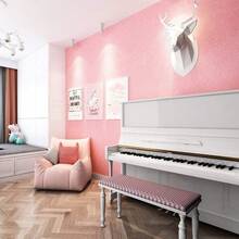 1 卷 15.7x196.8 英寸壁纸，撕下即可粘贴卧室装饰墙贴丝绸纹理墙纸卷厚贴纸接触纸可移除自粘防水乙烯基用于厨房台面贴纸可移除自粘防水乙烯基用于厨房台面墙纸墙面装饰客厅装饰 - 粉色 - 查看 9