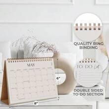 Aesthetic Desk Calendar 20252026 Runs From June 2025 Until December