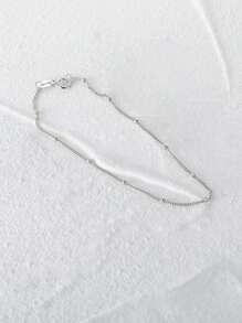 EleRunis 1 件 Ins 手链 S925 纯银锆石链 18K 镀金简约多层表带百搭女士手链意大利魅力手链