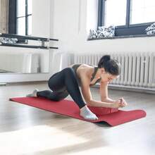 Local Delivery 7-Piece Yoga Equipment Set With Multiple Colors - Yoga Mat With Carrying Strap, 2 Yoga Blocks, Yoga Mat Towel, Yoga Hand Towel, Yoga Strap And Yoga Knee Pad - 紅色 - 查看 4