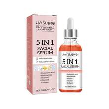 30ml Concentrated Essence, Anti-Aging, Skincare, Vegan, 5-In-1 Facial Serum, Infused With Vitamin C And Hyaluronic Acid, Firms Skin, Reduces Wrinkles, Minimizes Pores, Brightens Complexion - 彩色 - 查看 9