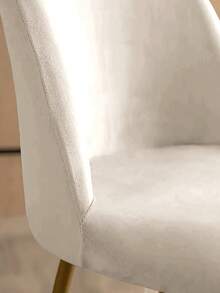 1pc Silver Fox Plush Elastic Dining Chair Cover, Removable & Machine Washable, Furniture Decoration Protection, Autumn/Winter Fabric, Chair Slipcover, Chair Not Included - Multicolor - View 6