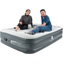 NANOFORT Colchon Inflable Size Bomba Incluida Soporta hasta 275 Kg 204 X 155 X 50 Inflado y Desinflado Automatico Diseño Hermetico Camping Viaje Cama Inflable Colchones Inflables WKNU - 1 - Ver 10