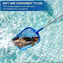 Red de piscina - Red de escurridor de piscina con palo telescópico de aluminio ajustable de 5 secciones, rastrillo de escurridor de piscina con malla ultra fina, escurridor de hojas de piscina para piscinas, spas, jacuzzis, artículos esenciales de playa, accesorios de playa, flotador de piscina - Multicolor - Ver 1