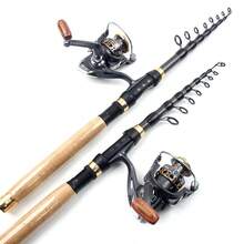 1.8m-3.0m Portable Telescopic Fishing Rod Reel MINI Spinning Rod Carbon Lake Sea Pocket Lure Fishing Goods Carp Rod - Multicolor - View 7