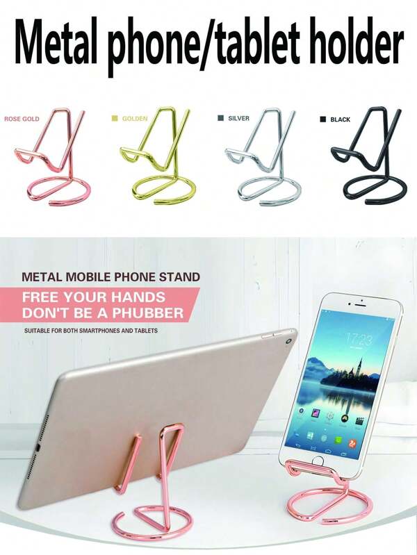 2/1 pezzi Supporto universale in metallo per telefono cellulare/iPad, supporto verticale, design minimalista portatile, installazione stabile sul tavolo, adatto per smartphone e tablet, supporto per una visione a mani libere, applicabile per ufficio, cucina, studio, supporto multifunzionale per esposizione, particolarmente adatto per utenti di casa office, studenti e professionisti.