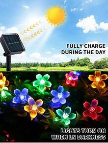 20/50/100 LED 太阳能灯串 - 户外太阳能灯串，适用于花园和庭院围栏、圣诞树装饰、8 种照明模式、IP65 防水、具有童话般的照明环境 - 防风、节能、易于安装，适用于婚礼、派对、家庭、草坪、万圣节、圣诞节和节日装饰（暖白/白色/彩色/紫色）