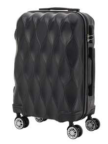 Living And Home 20-Inch ABS Hardshell Suitcase (35*20*58cm) - Scratch-Resistant With Combination Lock - Black 35cm W X 20cm D X 58cm H - View 1