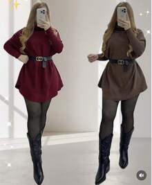 Warm Wool Poncho Dress Luxury Foreign Blogger Model Stylish And Modern Dress For Your Winter Full Of Elegance Autumn Winter Collection Dress 2025 Collection Modern Long Sleeve High Neck Dress, Poncho Dress For Travel Warm Dress Evening Dress Everyday Dress Party Dress Meeting Dress Outing Dress Dress For Your Special Occasion Invest In A Look Full Of Personality