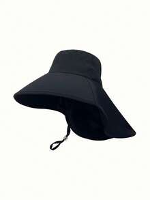 1pc Bucket Hat For Men, Outdoor UV Protection Foldable Sun Hat, Breathable Mesh Bucket Hat - Multicolor - View 7