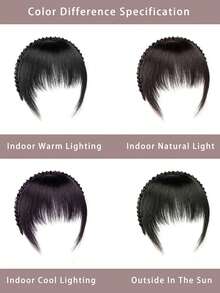 Nahtlose rutschfeste synthetische Perücke mit Pony Haarband, geeignet für Frauen, bedeckt Haaransatz und graue Haare, natürliche unsichtbare ultradünne Pony Perücke Haarband, Haarband, Haargummi, Herbst, Haaraccessoires, Frauenhaarband, Reise, Geburtstag - Verschiedenfarbig - Übersicht 5
