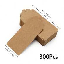 10-300pcs Blank Kraft Paper Tags, DIY Handmade Heart Hollow Gift Tags With Jute Twine, Suitable For Wedding Party Decoration, Candy Box Packaging, Gift Tags, Message Cards - Multicolor - View 16