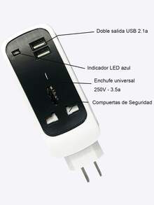Cargador portátil, cable de extensión multifunción para cargar, carga de enchufe cómoda y portátil - Tipo de Enchufe A USA (110-127V) - Ver 5