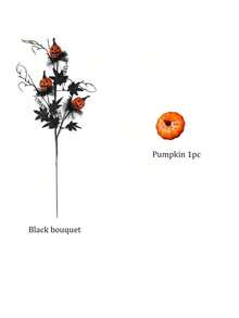 1 pezzo - Rami e steli artificiali per Ognissanti, pianta artificiale, ramo artificiale di zucca con foglie nere, fiore artificiale nero e arancione per la decorazione interna della casa di Ognissanti, decorazioni di Ognissanti, decorazioni autunnali per il raccolto e il festival di Ognissanti - Multicolore - Visualizzare 13