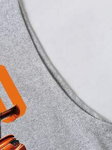 YUNCHIC - 男士休闲无袖上衣，轻便夏季运动服，创意汽车图案，圆领弹力打底衫，透气吸湿速干，健身训练外套及内搭 - 淺灰色 - 查看 5