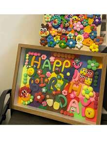 36色超轻造型黏土，DIY手工黏土，不粘手，多色橡皮泥，泡泡黏土，太空黏土套装，陶瓷艺术用品，易于塑形，适合家庭互动和学生艺术创作（颜色/包装随机）。适合作为万圣节、圣诞节、男孩女孩生日礼物以及开学礼物。 - 彩色 - 查看 10