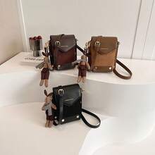Women Shoulder Bags - 咖色五掛件 - 查看 5