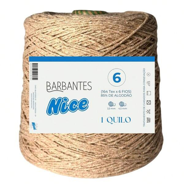 NICE LINES Barbante Parafinado Para Crochê Fio 6 - 1kg
