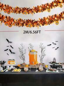 1/3 件 DIY 万圣节花环灯，2 米（6.56 英尺）/20LED 万圣节装饰灯，南瓜、蝙蝠、鬼魂，适用于万圣节派对、酒吧和房间墙壁装饰万圣节装饰灯家居装饰派对装饰万圣节装饰房间装饰万圣节花园装饰礼物仙女