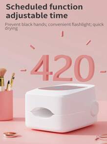 UV LED Nail Lamp, Finger Nail Cleaning Light For Toenail Repair, Highly Effective Portable Repair Light With Smart Digital Display, Small And User Friendly For Nail Use, Warm And For Daily Cleaning, 400mAh