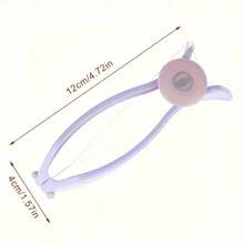 1 pieza de removedor de vello facial, línea de depilación para mujeres, herramienta pequeña para depilarse el rostro, herramienta de depilación facial indolora, herramienta de eliminación de vello facial con línea de resorte adecuada para mejillas, cejas y mentón, herramienta de belleza femenina portátil. - Morado - Ver 3