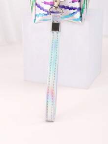 1/2 件防水铅笔盒，便携式铅笔盒，方便携带，化妆包，洗漱包学校用品创意礼物感恩节，圣诞节，生日万圣节装饰返校文具收纳袋 - 彩色 - 查看 3