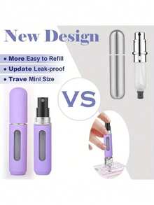 1 cái/3 cái/6 cái Chai đựng nước hoa du lịch Macaron có thể nạp lại, Bình xịt mini rỗng, Chai xịt cầm tay đựng nước hoa du lịch thiết yếu cho kỳ nghỉ lễ Chai đựng nước hoa du lịch có thể nạp lại - Nhiều màu - Xem 7