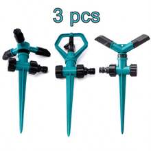 6pcs Automatic 360° Rotating Lawn Sprinklers, 3 Adjustable Rotating Arms, Multi-Angle Garden Lawn Irrigation, 360° Rotating Sprinkler Head, Suitable For Orchard, Nursery, Garden, Lawn, Villa & Landscape Watering - Multicolor - View 21