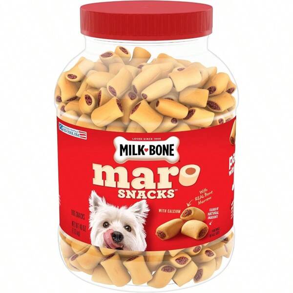 MaroSnacks Small Dog Treats With Bone Marrow 40 Ounce Container
