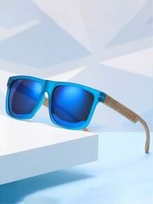 1 件复古半框无度数时尚眼镜轻便眼镜多色可选，男女通用时尚配饰，时尚眼镜 | 光滑镜框设计 - 彩色 - 查看 4