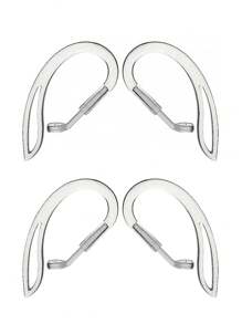 4pcs Transparent Ear Hooks For Bluetooth Headsets, Anti-Lost Ear Hooks, Non-Slip, Silicone Material, Compatible With Apple Pro Bluetooth Headsets