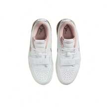 Nike Jordan Legacy 312 Low-Top Comfortable Anti-Slip Retro Basketball Shoes, White & Pink, Women - White Powder - View 4