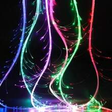 Luz de látigo de fibra óptica LED, látigo luminoso de baile LED recargable y rotatorio, juguete de látigo de fibra para rave, apto para baile, fiesta, espectáculo de luces, festival de música, actuación de disfraces y concierto de EDM