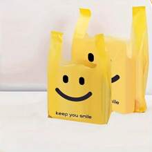 50 حقيبة بلاستيكية لقميص مع مقابض ، أكياس بلاستيكية لتغليف الهدايا - أكياس بلاستيكية لتغليف الأطعمة - أكياس بلاستيكية لحقائب القمامة - أكياس بلاستيكية - أكياس هدايا بلاستيكية - أكياس بلاستيكية للأطعمة - أكياس تسوق بلاستيكية - أكياس بلاستيكية كبيرة - أكياس بلاستيكية للمشروبات - حقائب بلاستيكية صغيرة من البولي إيثيلين للبقالة والخضروات والفواكه والوجبات الخفيفة - ملائمة ومناسبة للسوبرماركت والمطاعم ومتاجر البيع بالتجزئة والتنظيم المنزلي