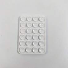 48pcs Double-Sided Silicone Suction Cup Phone Stand, Minimalist Suction Cup Sticker Non-Slip Phone Case Portable Detachable Phone Holder, Square Anti-Drop Phone Suction Cup Stand, Halloween Gift