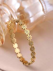 3 件/1 件优雅方晶锆石不锈钢女士手链，适合日常佩戴和叠戴