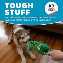 Outward Hound Ropiez Rope Interactive Dog Tug Toy For Tugging Squeaky Fun, 23.6 Inch Mallard, Green, Large - Vịt trời xanh 23" - Xem 4
