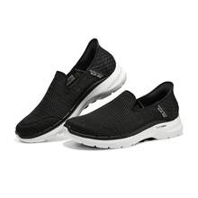 Skechers Men's Slip-On Slip-On Breathable Lightweight Casual Athletic Sneakers 894234 - Black - View 1