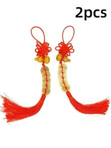 Traditional Chinese Five Emperors Bronze Coin - Feng Shui Wealth Charm, Lucky Car Pendant, Double-Sided Commemorative Coin Badge, Collectible Gift, Handcrafted Auspicious Chinese Brass Coin, Pray For Peace, Suitable For Home And Office Decor - Classic Tassel Design, Perfect Gift For Halloween, Christmas, New Year - Multicolor - View 14