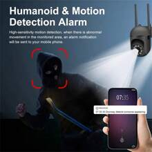 1080P Security Camera, Indoor And Outdoor Monitoring, Supports 2.4GHz WIFI With Full-Color Night Vision, Spotlight And Speaker, For Indoor And Outdoor Home Security System, Rotation/Tilt/Zoom, Motion Tracking - Very Suitable For Young People, The Elderly And Pets, Compatible With Alexa, Wireless Control, Home Security System, Speaker Functionality, Security Camera, Christmas, Thanksgiving Giftction