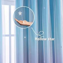 Anytime Dream Star Blackout Curtains For Rooms Girl Princess Curtain For Daughter Bedroom Window (Blue,1 Panel,W52 X L63inch)-FUNALING - 紫色 - 查看 5