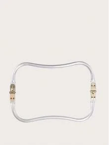 CALINNL 多种尺寸方形铝夹，箱包五金铰链夹，云包支架，编织袋口夹，金色包夹，女士礼品 - 銀色 - 查看 4