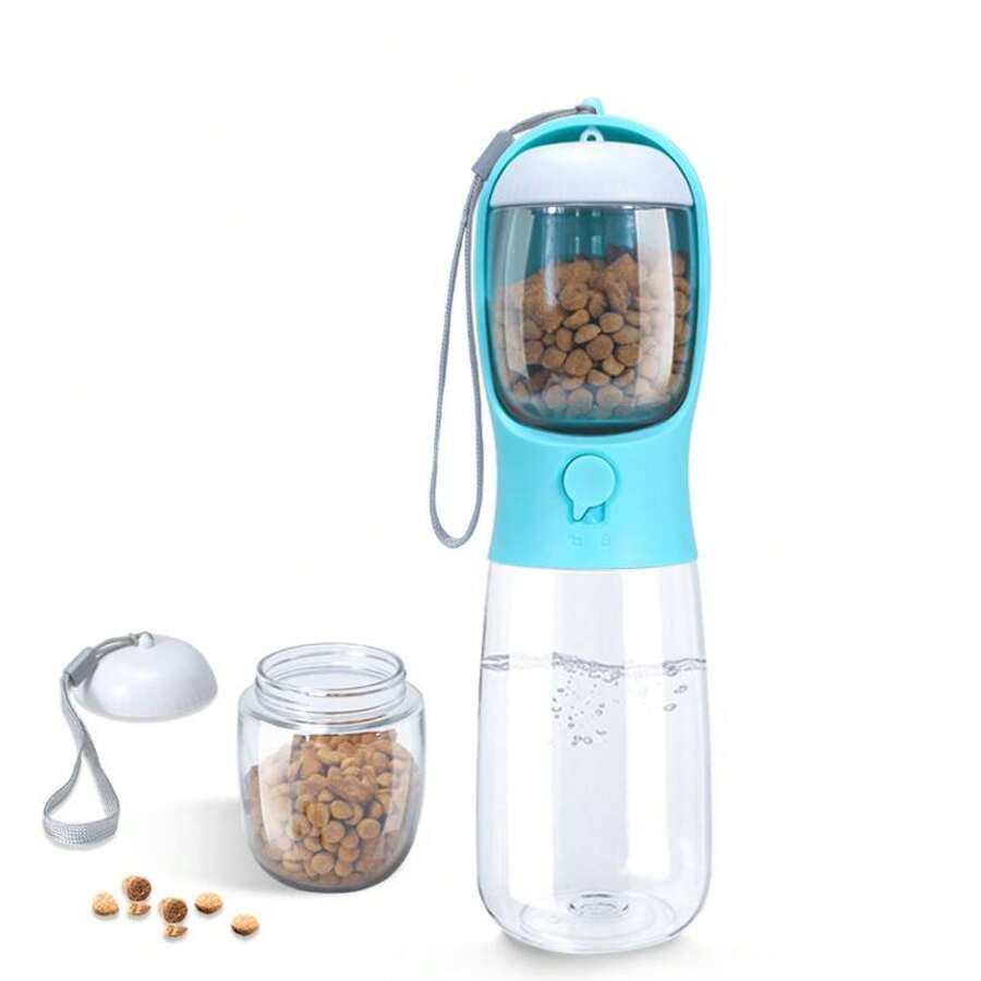 Pet Feeding Cup, Leak Proof Portable Pet Water Bottles For Dogs, Puppy Water Dispenser With Drinking Feeder For Travel - Màu xanh lam - Xem 1