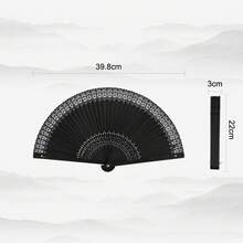 Decorative Fans - European Style Flower Pair, Bamboo - View 3