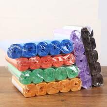 Kitchen And Household Continuous Roll Point Broken Flat-Mouth Garbage Bag, Black Plastic Bag, Home Decor, Party & Christmas Storage - màu đen - Xem 2