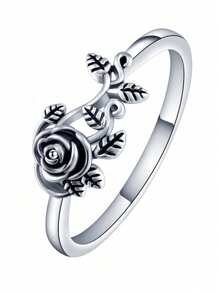 1個復古風格 S925 純銀戒指女士婚禮珠寶精美珠寶