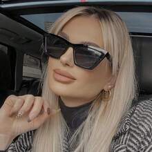 LANTEEM 1pc 2pcs 3pcs 6pcs 8pcs 10 Pcs Retro Cat Eye Black Glasses Personalized European And American Women's Fashion Glasses Summer Vacation Beach Accessories