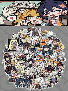 60pcs Zenless Zone Zero Game Graffiti Stickers For Car, Luggage, Phone Case, Tablet - Multicolor - View 4